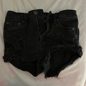 black american eagle jean shorts